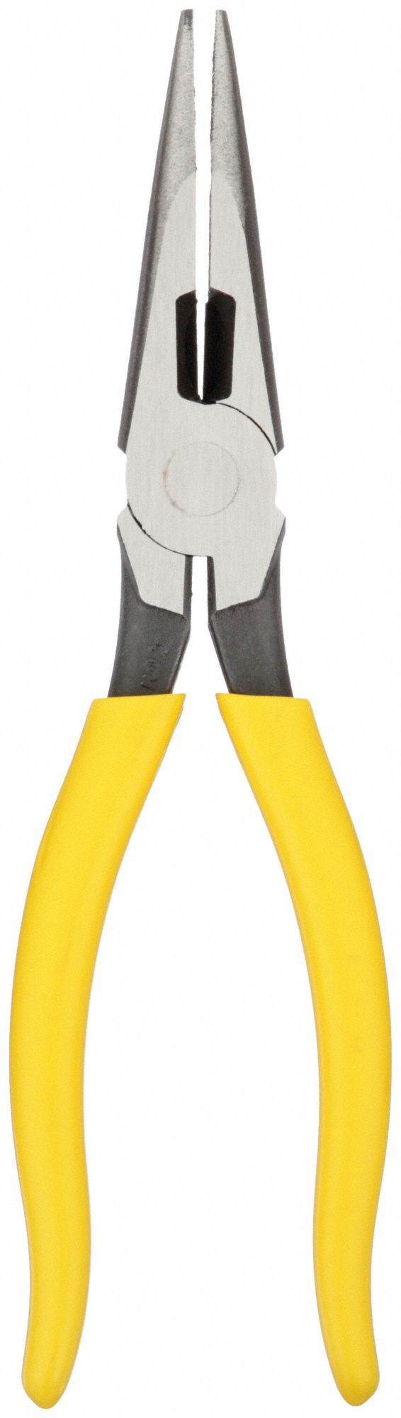 NEEDLE NOSE PLIER, 1¼ IN MAX JAW OPENING, 8½ IN OVERALL L, 2⅜ IN JAW L, ⅛ IN TIP W