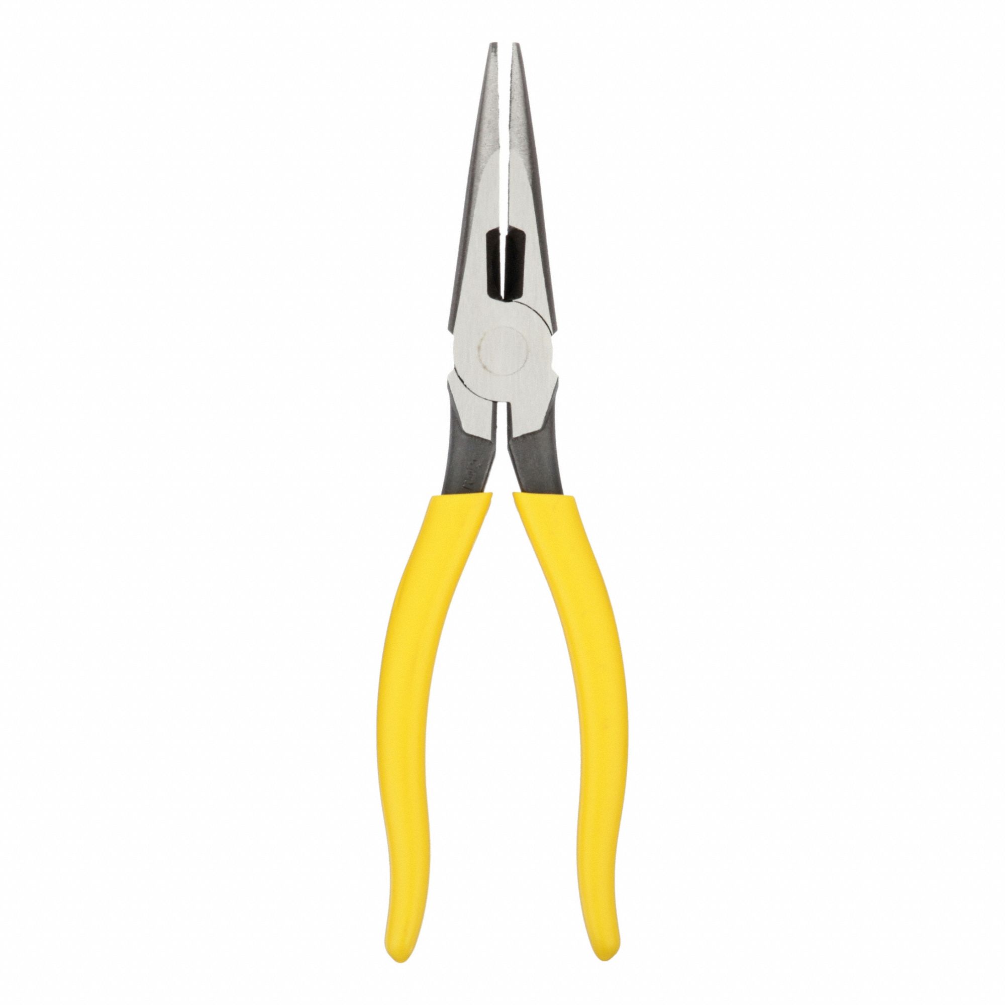 Needle Nose Plier: 1 1/4 in Max Jaw Opening, 8 1/2 in Overall Lg, 2 3/8 in Jaw Lg, 1/8 in Tip Wd