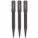 NAIL SET PACK, 4 IN OVERALL L, 1/32 IN/1/16 IN/3/32 IN TIP SIZE, KNURLED GRIP