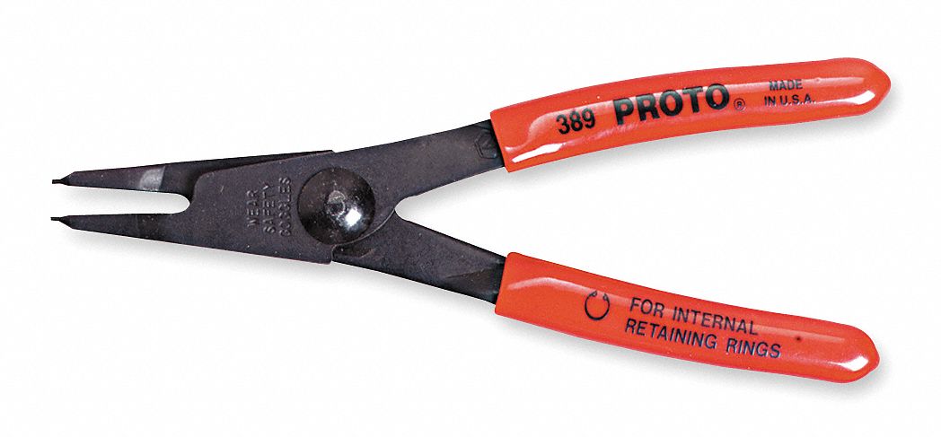 PROTO Internal Retaining Ring Plier, 53/8" Overall Length, 0.038" Tip