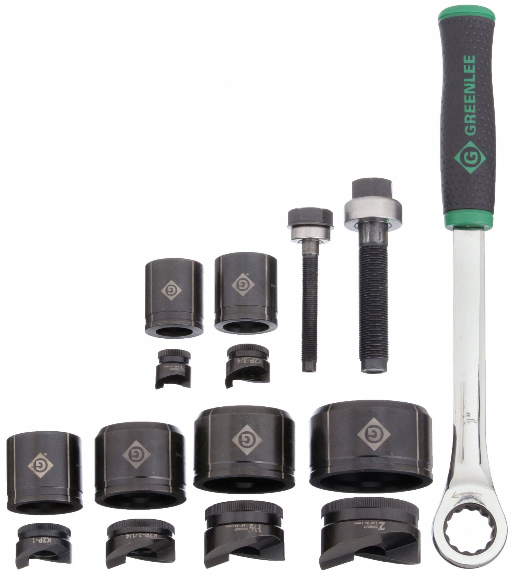 GREENLEE Knockout Punch Driver Set 6 Pieces, 10 ga Max Sheet Metal