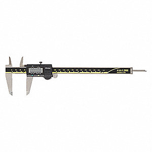 4-WAY DIGITAL CALIPER, 0 IN TO 8 IN/0 TO 20MM RANGE, +/-01 IN ACCURACY, CABLED, 4-WAY