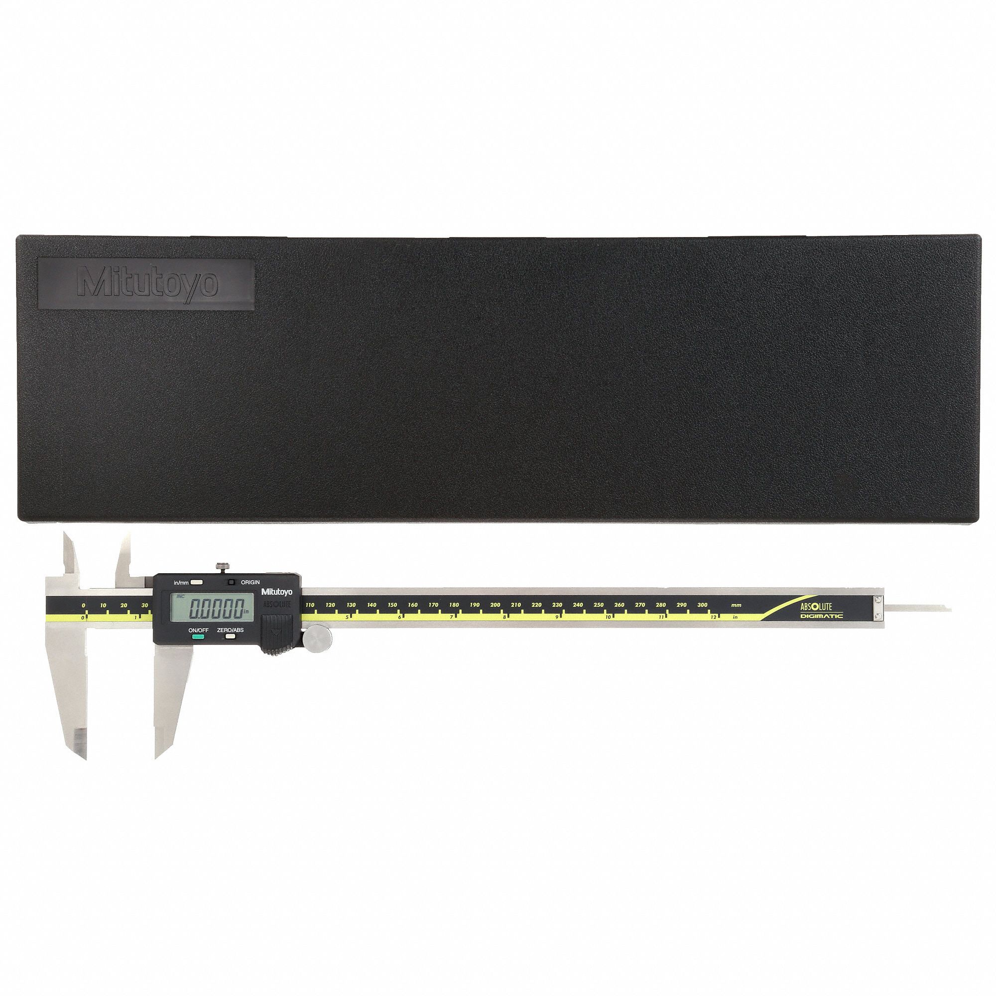 MITUTOYO 4Way Digital Caliper, Range 0 in to 12 in, 0 to 300 mm, IP