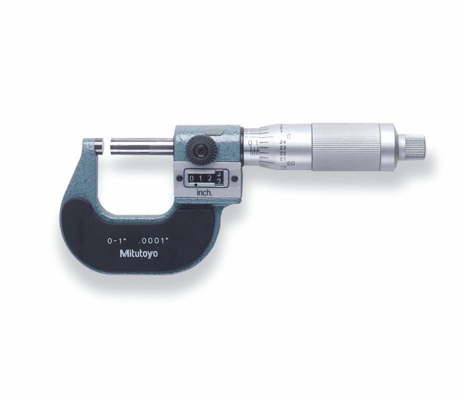 MITUTOYO Micrómetro Digital, 0.00065" de Resolución Medidores