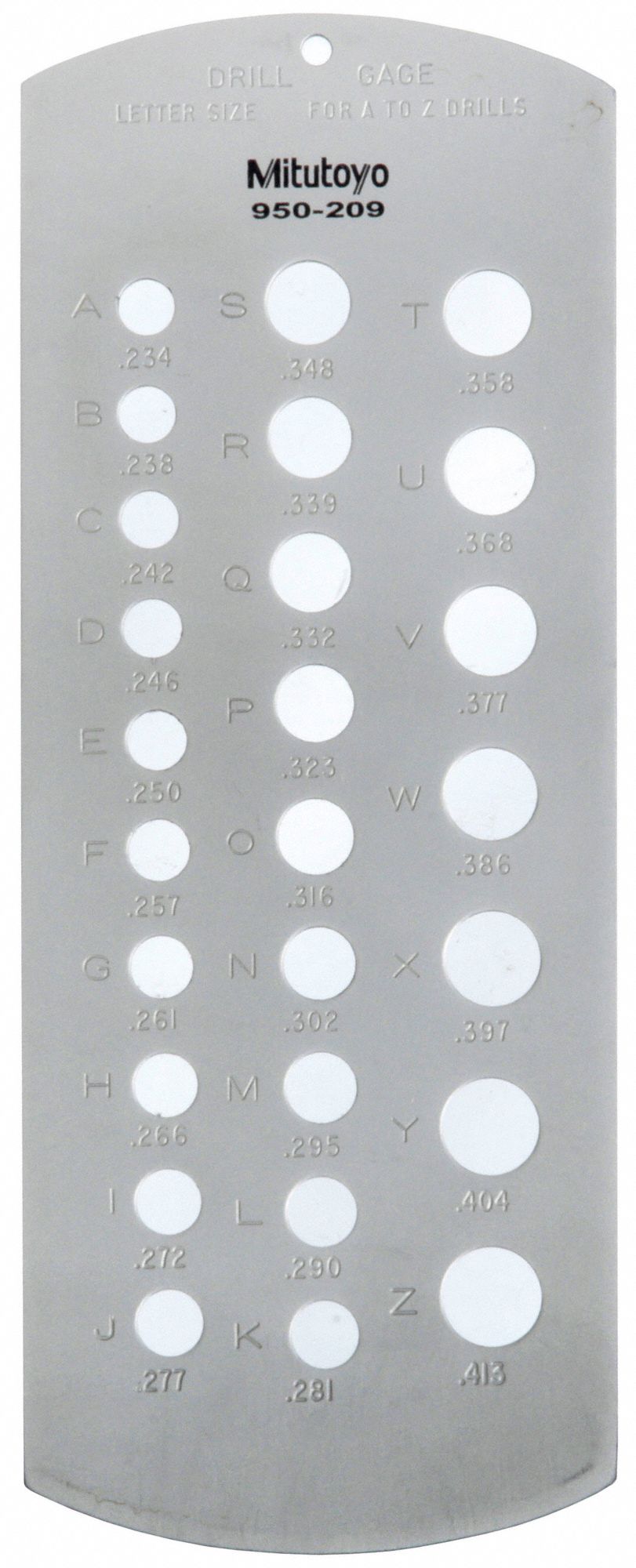 JAUGE DE FORET, PO FRACTIONNAIRE, GAMME DE 3/0 AWG À 3 AWG, ACIER, CHROME SATINÉ