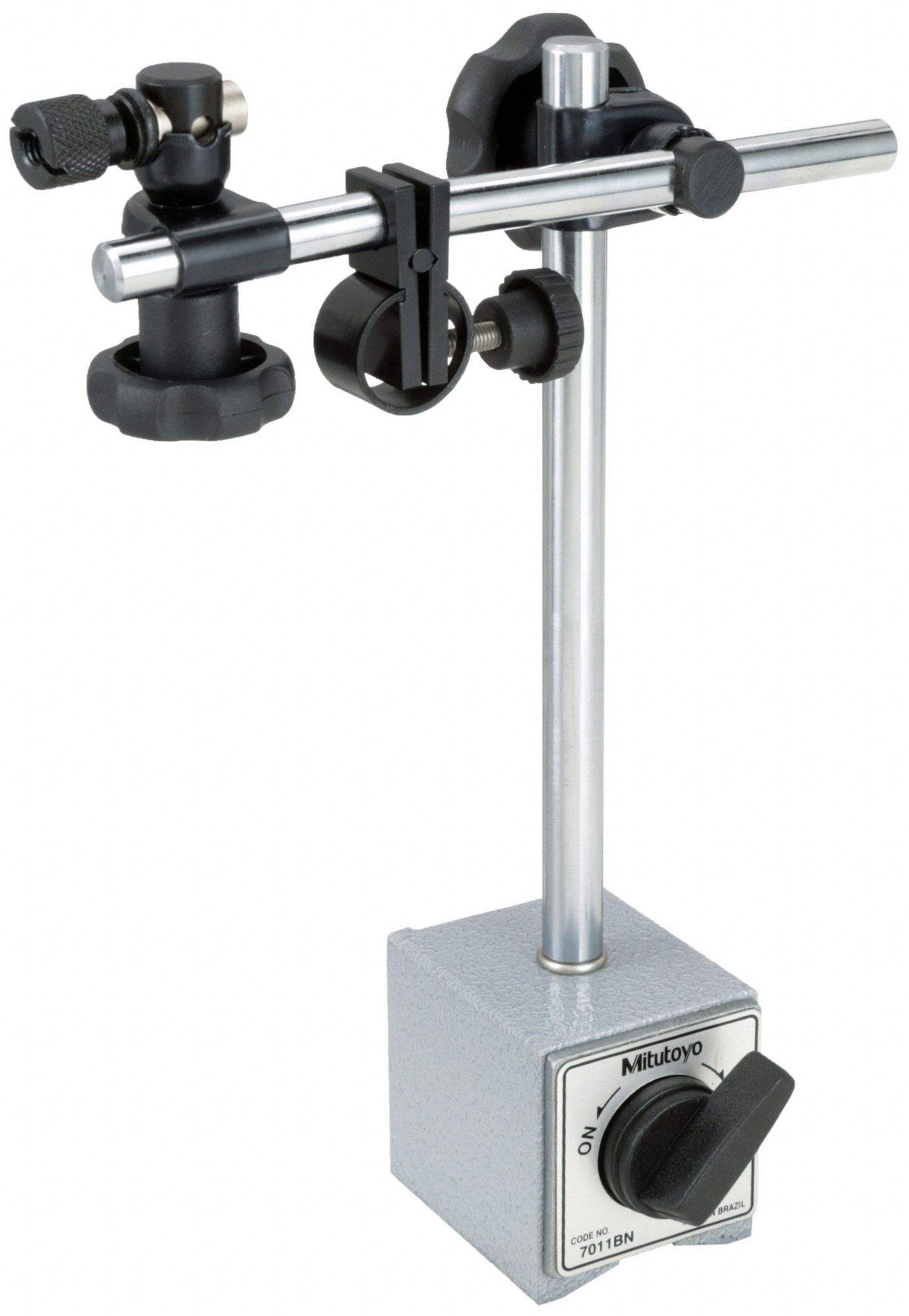 MAGNETIC-BASE INDICATOR HOLDER, RIGID ARM, 600 N HOLDING POWER, V STEP