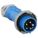 IEC PIN AND SLEEVE PLUG, 20 A, 120/208V AC, IEC GROUNDING, 10 HORSEPOWER RATING