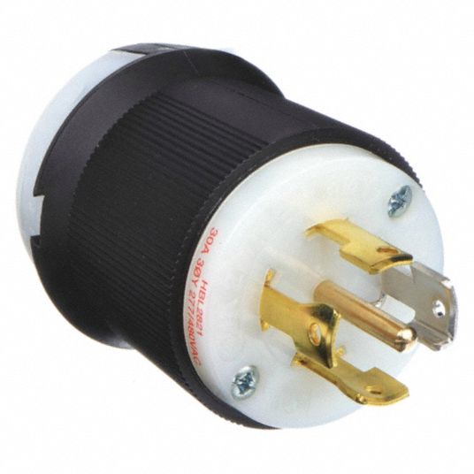 HUBBELL WIRING DEVICE-KELLEMS 30A Industrial Grade Non-Shrouded Locking