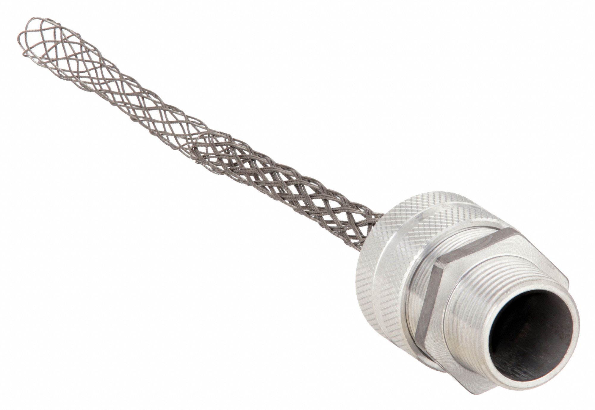 LIQUID TIGHT CORD CONNECTOR, STRAIN RELIEF, STRAIGHT, AL, ¾ IN MNPT, 0.50 TO 0.63 IN