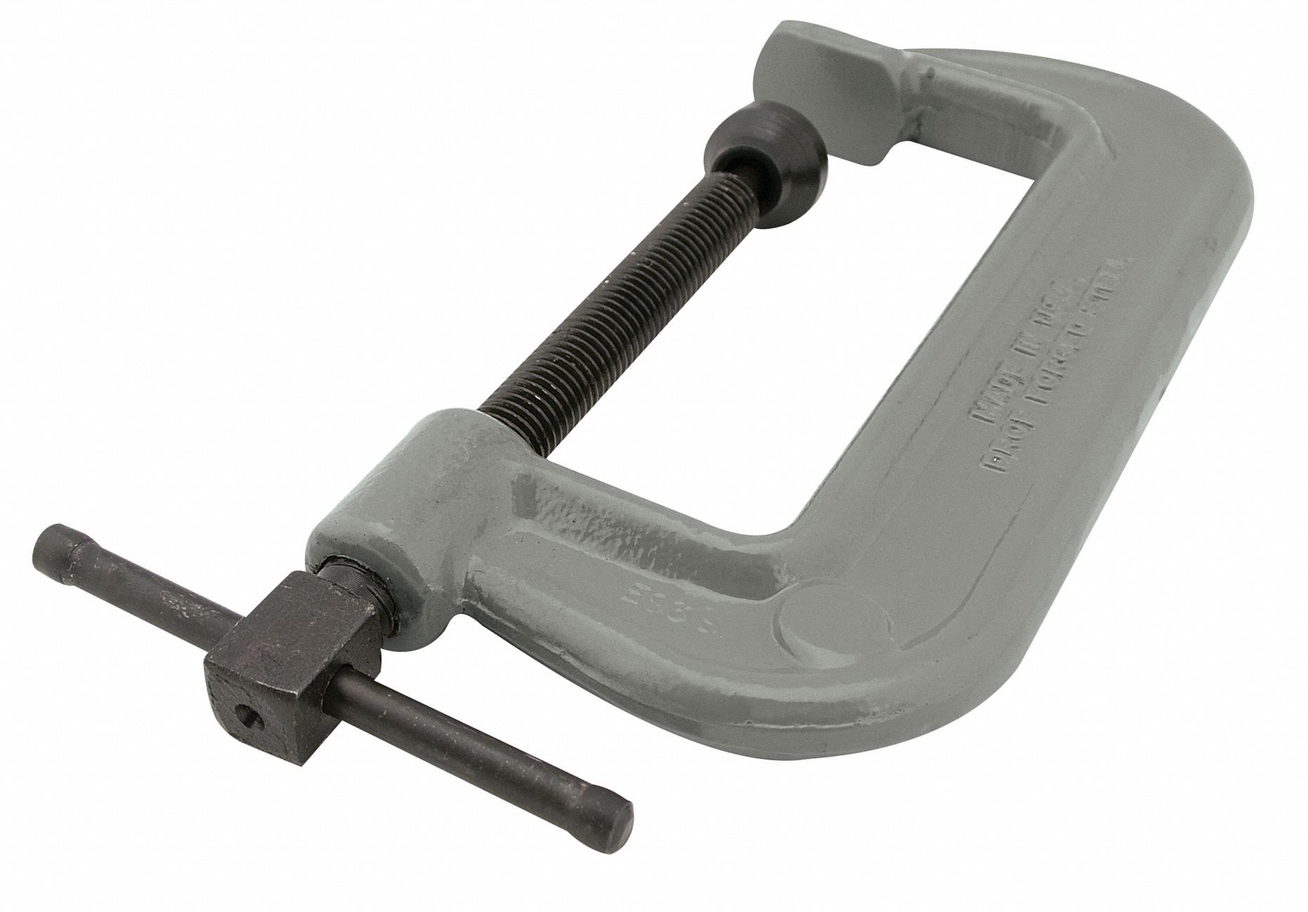 WILTON Extra Heavy Duty Forged Steel C-Clamp, 4 in Max. Opening, 2 14 