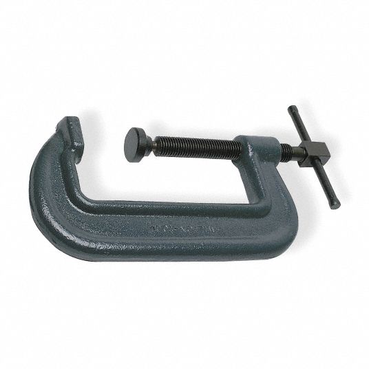 WILTON Extra Heavy Duty Steel CClamp, 6 in Max. Opening, 2 1/2