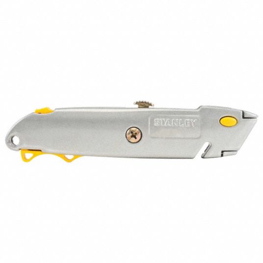 STANLEY, 7 in Overall Lg, Steel Std Tip, Utility Knife - 5R685