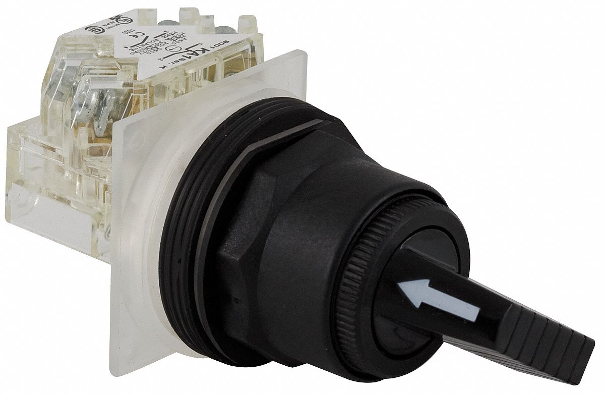 SCHNEIDER ELECTRIC Non-Illuminated Selector Switch, 30 mm ...