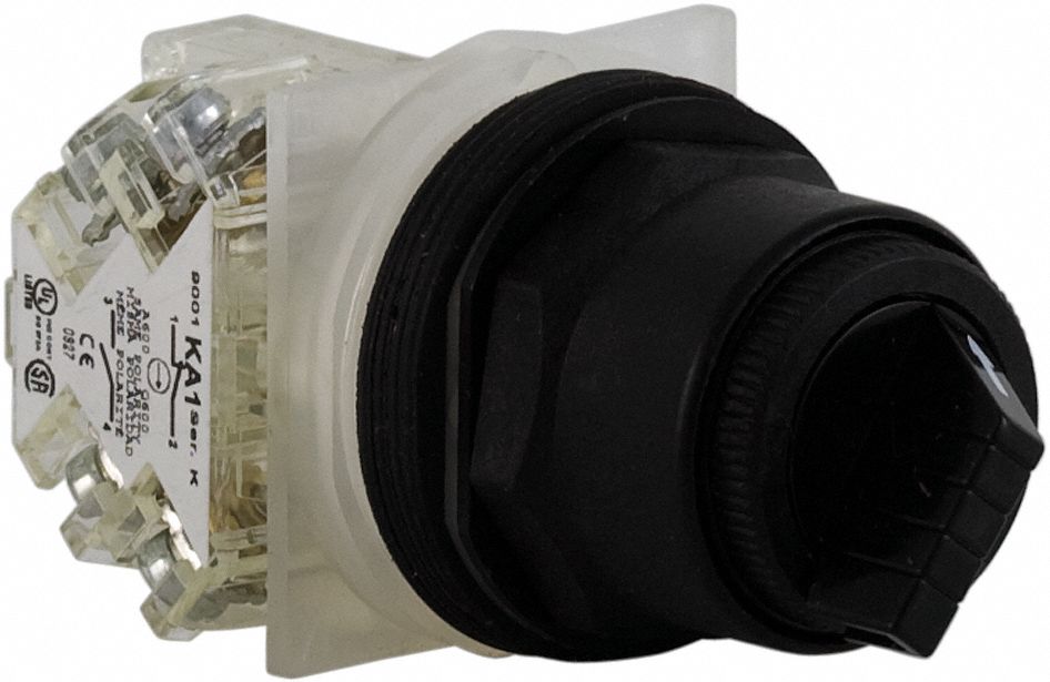 SCHNEIDER ELECTRIC, 30 mm Size, 2 Position, Non-Illuminated Selector ...