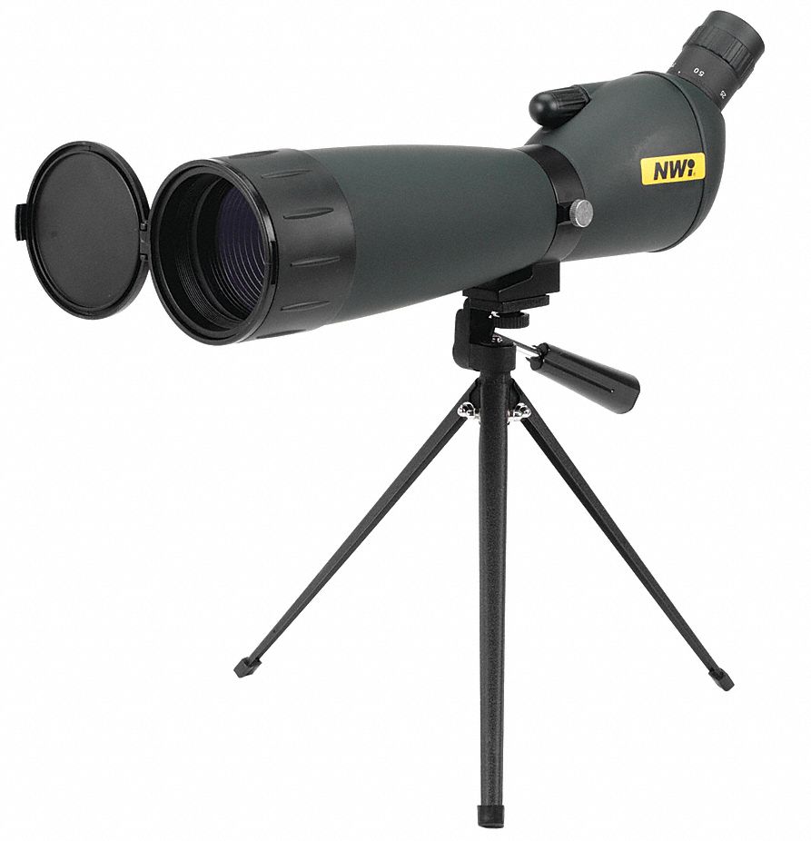 Monocular: Spotting Scope, 20 to 80 X 70, 24 ft @ 1000 yd At Max Zoom, Porro