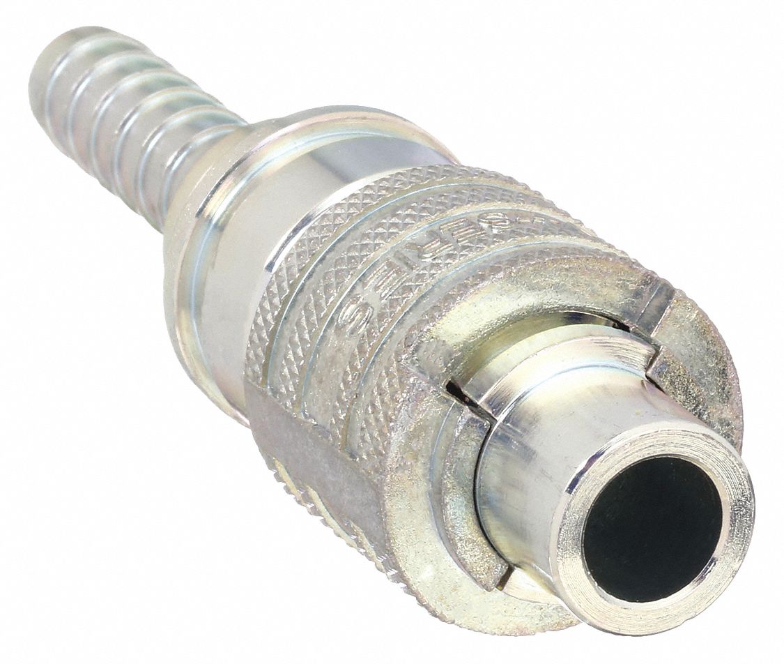 QUICK CONNECT HOSE COUPLING, ½ IN BODY SIZE, ½ IN HOSE FITTING SIZE