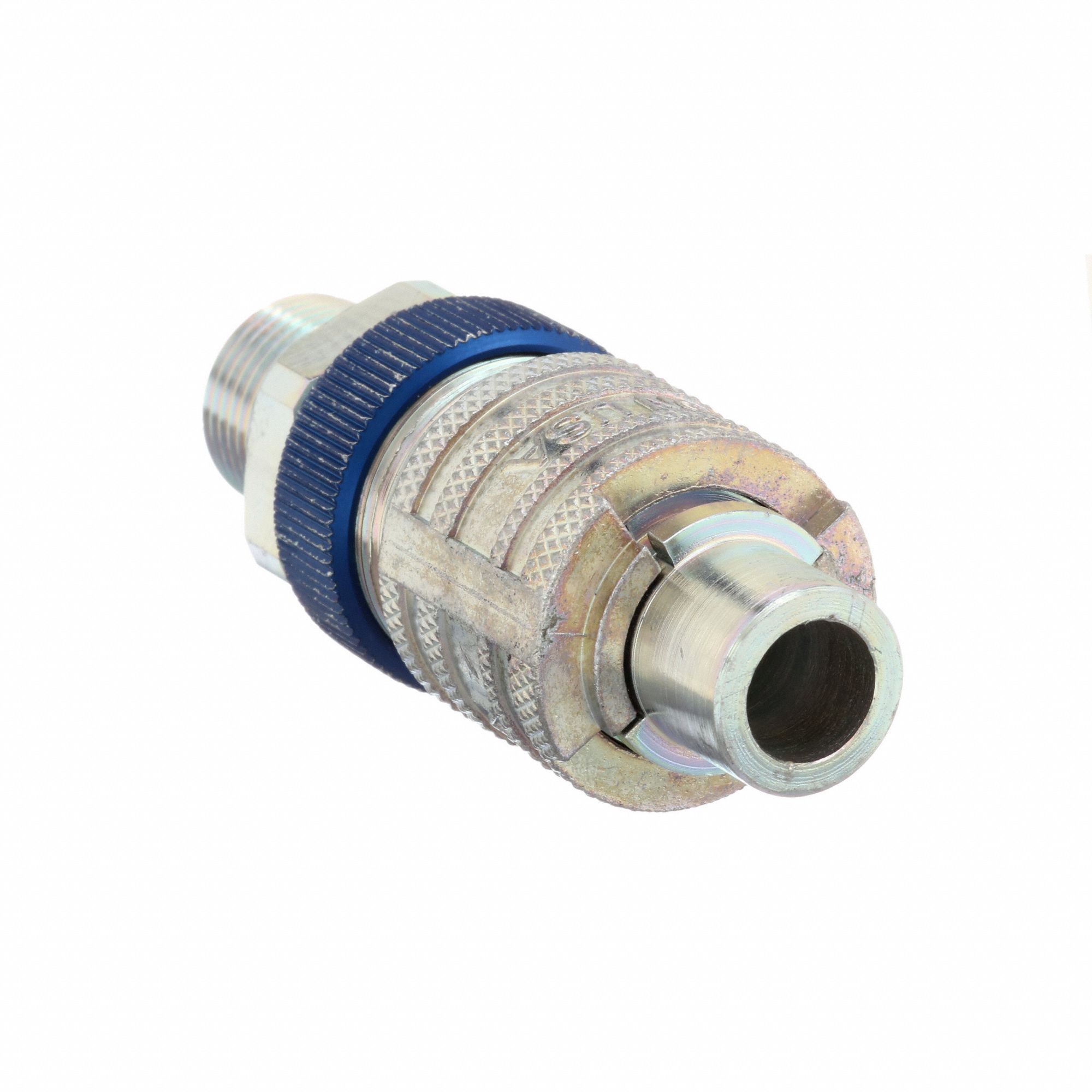 QUICK CONNECT HOSE COUPLING, ½ IN BODY SIZE, ½ IN HOSE FITTING SIZE, MNPT