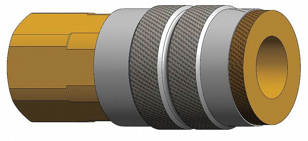 Coupler ,Brass,1/4 FNPT,1/4 Body