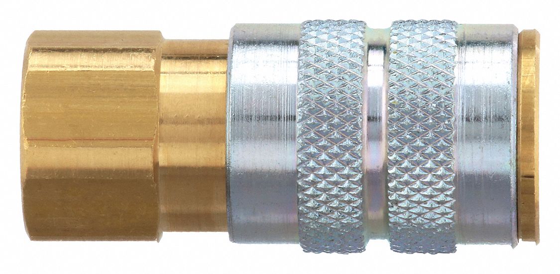 DIXON VALVE & COUPLING, 1/4 in Body Size, 3/8 in Hose Fitting Size