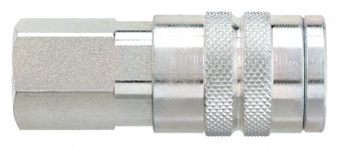 QUICK CONNECT HOSE COUPLING, ½ IN BODY SIZE, ½ IN HOSE FITTING SIZE, FNPT