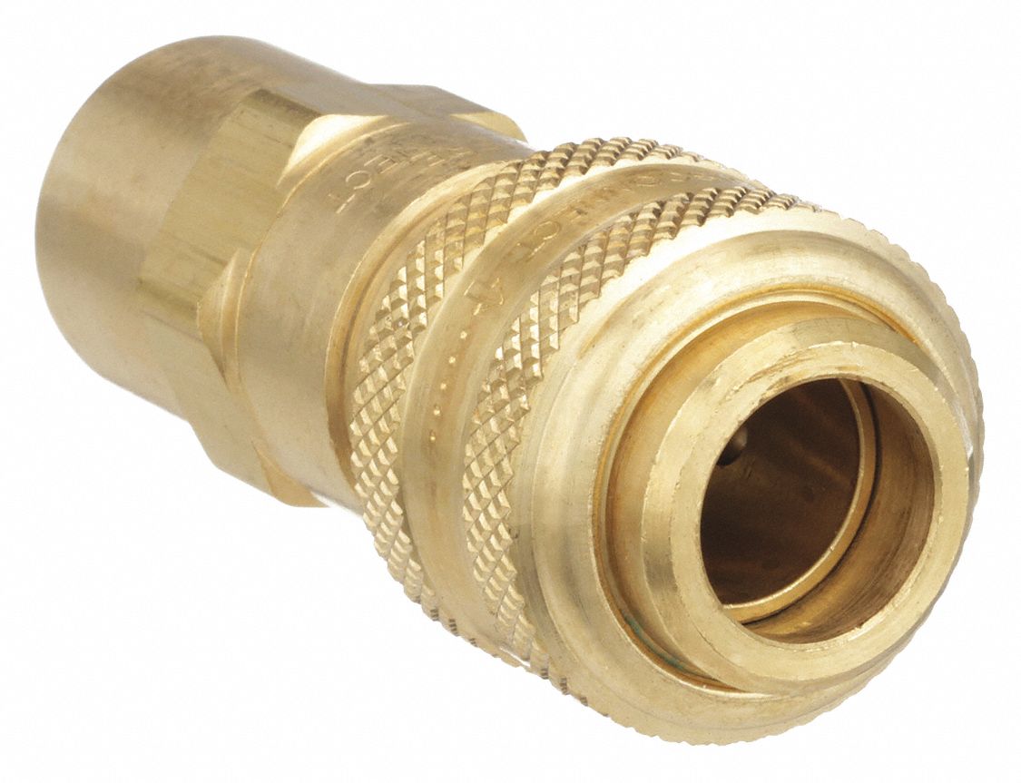 Quick Connect Hose Coupling: 1/2 in Body Size, 1/2 in Hose Fitting Size, FNPT