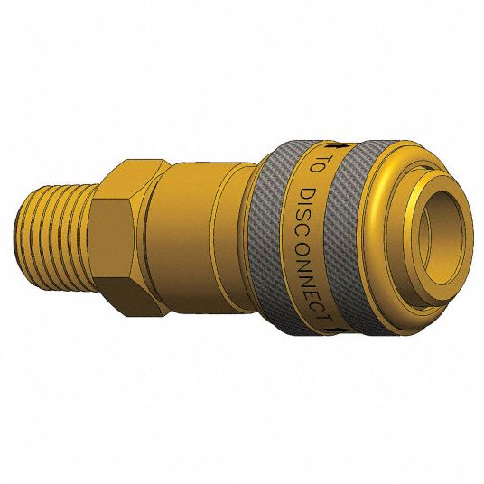 DIXON VALVE & COUPLING Quick Connect Hose Coupling 1/4 in Body Size, 1/4 in Hose Fitting Size