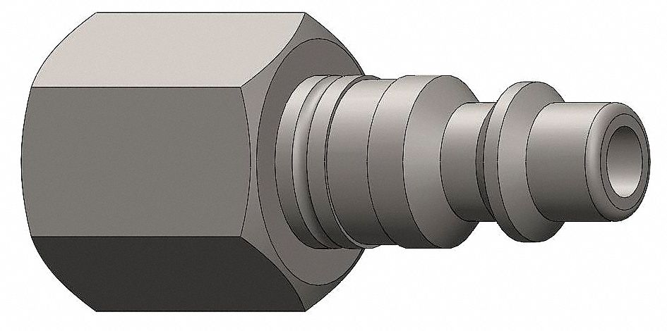 Female to Industrial Plug,(F)NPT,1/4,SS