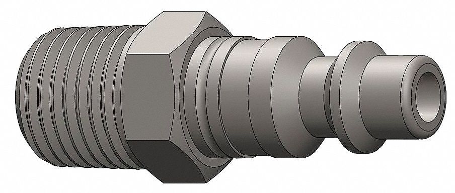 Male to Industrial Plug,(M)NPT,1/4,SS
