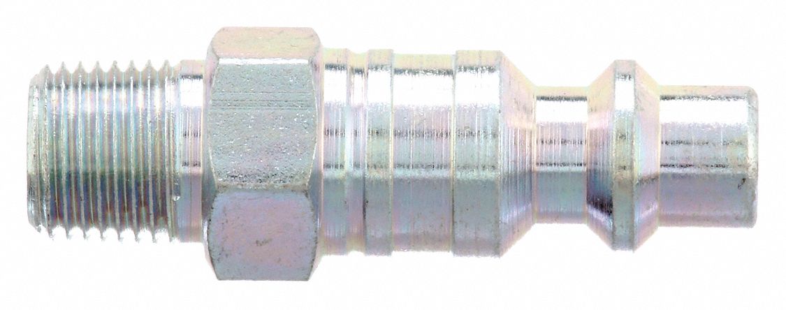 QUICK CONNECT HOSE COUPLING, ¼ IN BODY SIZE, ⅜ IN HOSE FITTING SIZE, MNPT
