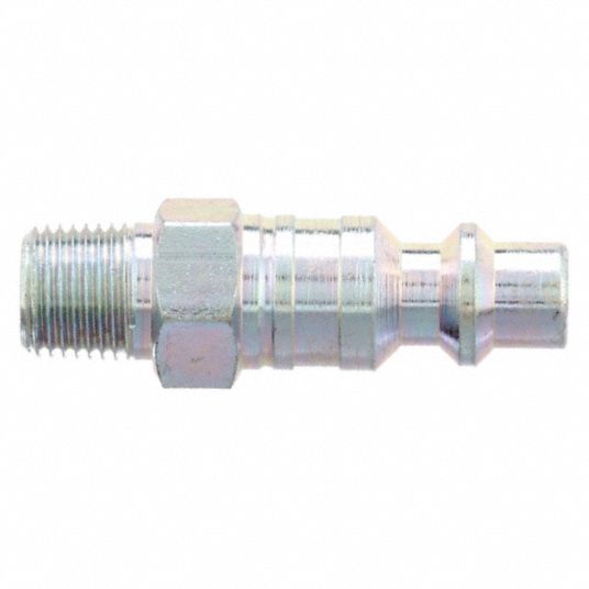 Pneumatic Hose Coupling: 1/4 Thread, 1/4 Body Dia, Industrial Interchange