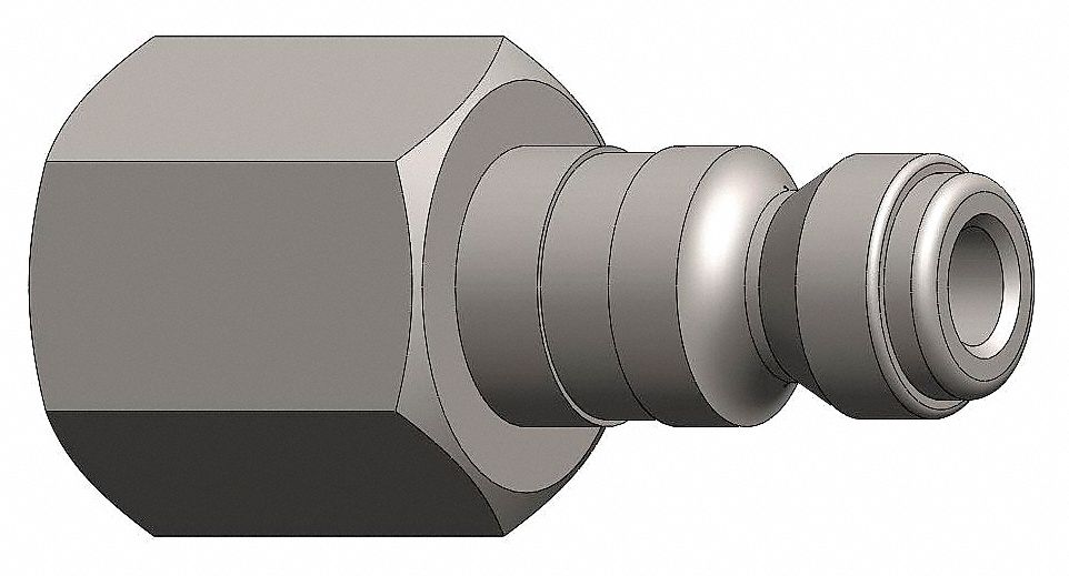 Coupler Plug,Steel,(F)NPT,27 cfm
