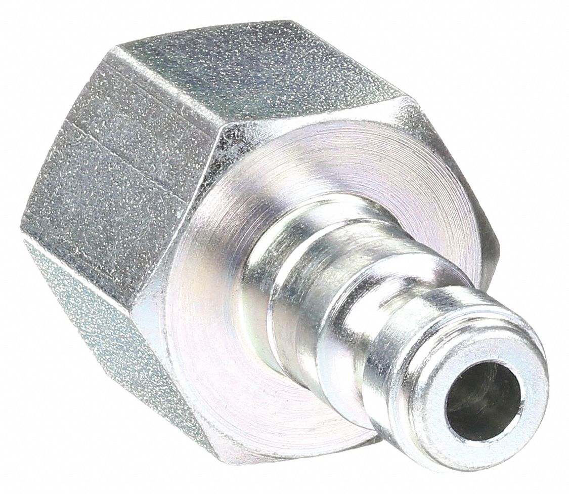 QUICK CONNECT HOSE COUPLING, ⅜ IN BODY SIZE, ⅜ IN HOSE FITTING SIZE, FNPT