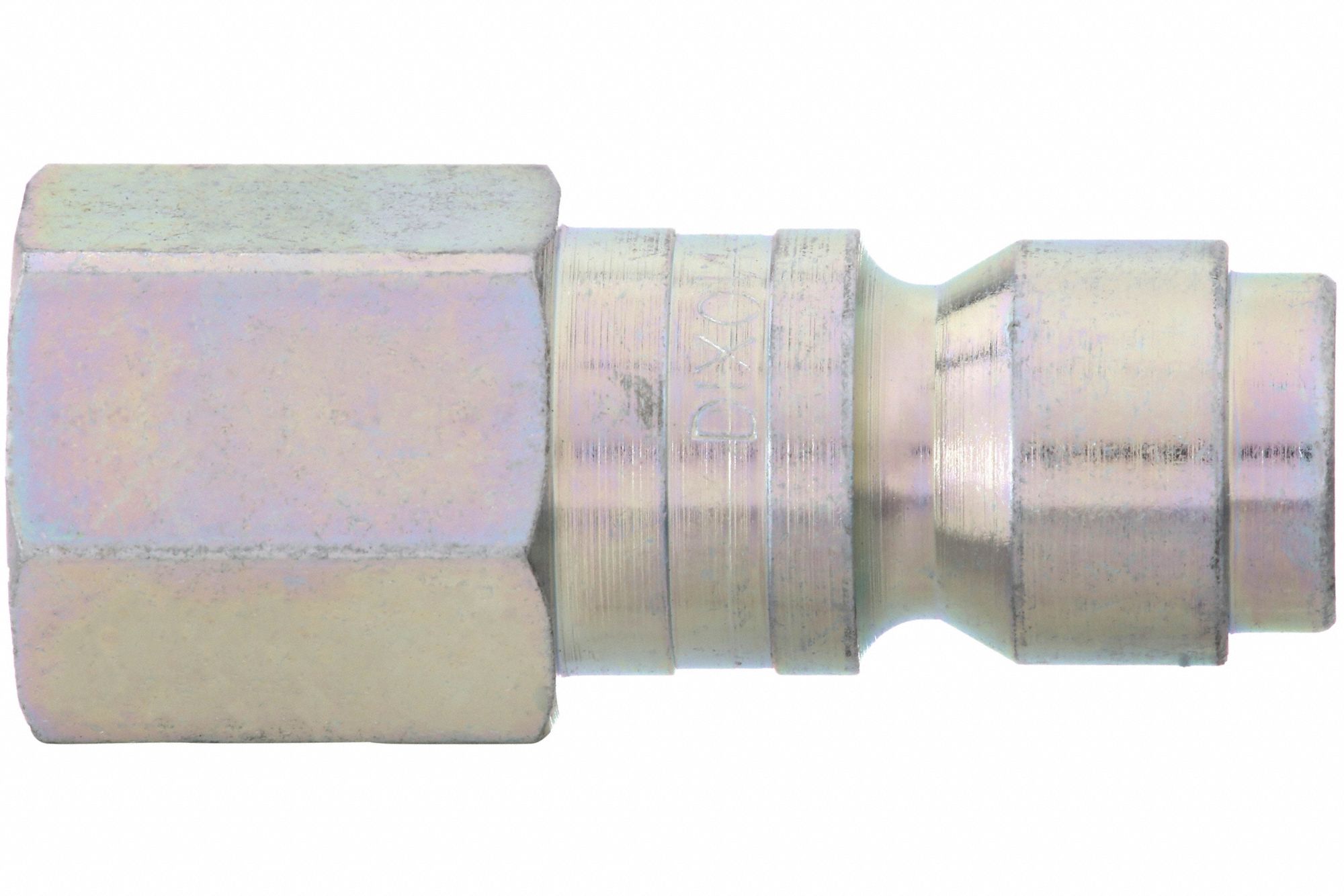 QUICK CONNECT HOSE COUPLING, ⅜ IN BODY SIZE, ¼ IN HOSE FITTING SIZE, FNPT, STEEL