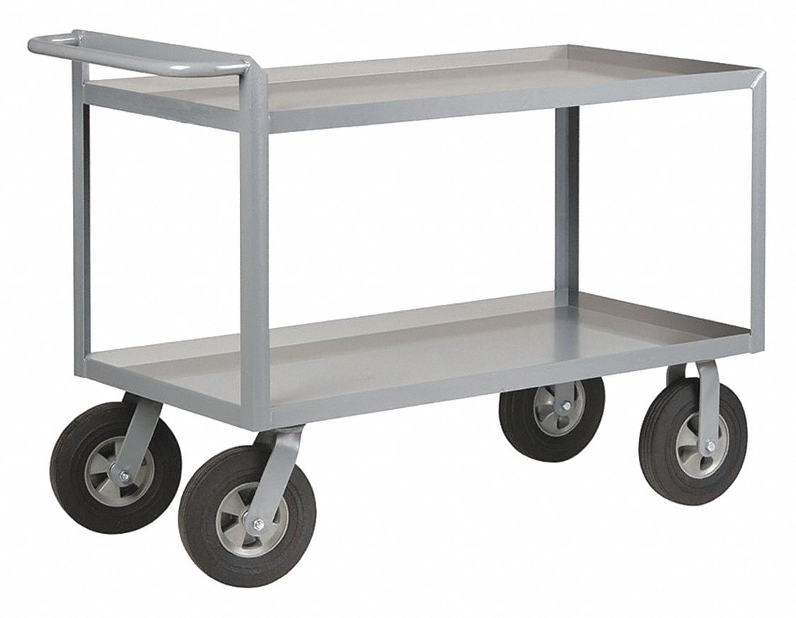 UTILITY CART WITH METAL SHELVES