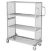 Dual-Side-Access Wire Stock Carts with Wire Shelves