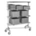 Nestable Utility Carts with Flush Wire Shelves