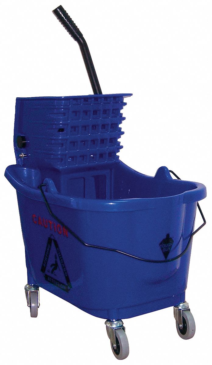 5CJH6 - D8082 Mop Bucket and Wringer 8-3/4 gal. Blue