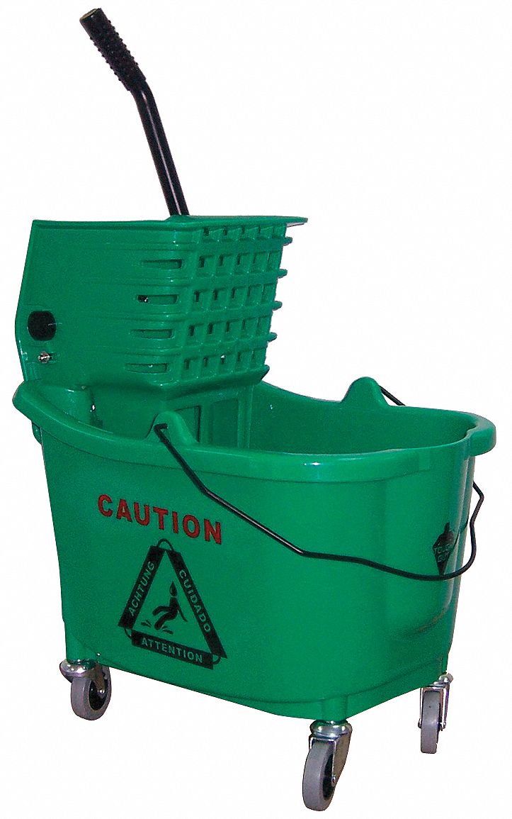 5CJH8 - D8082 Mop Bucket and Wringer 8-3/4 gal. Green