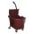 MOP BUCKET AND WRINGER,BROWN,SIDE P