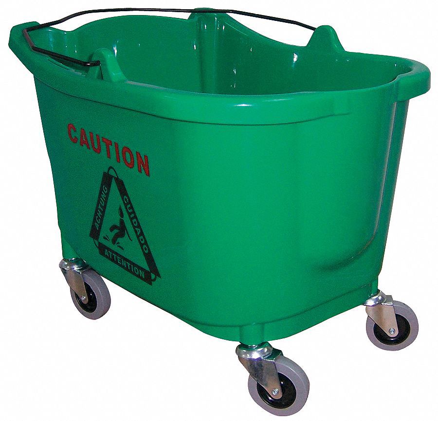 MOP BUCKET,35 QT.,GREEN,POLYPROPYLENE