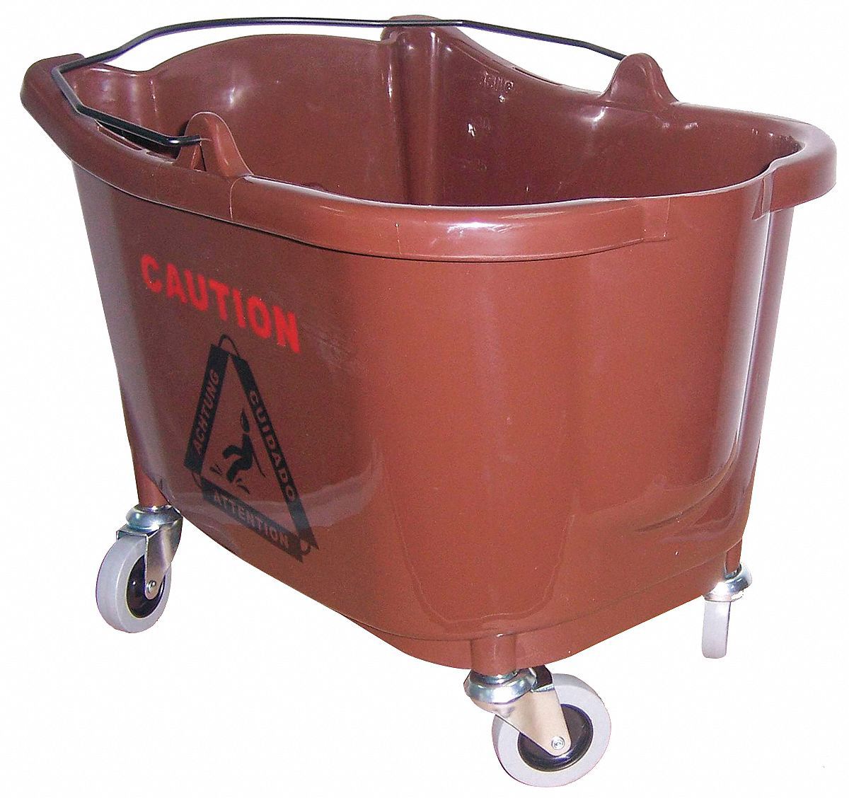 MOP BUCKET,35 QT.,BROWN,POLYPROPYLE