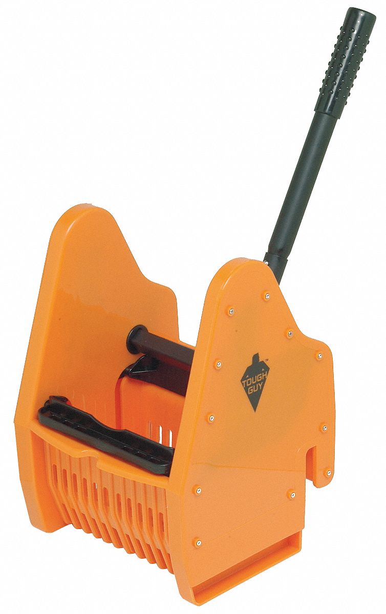 TOUGH GUY Down Press Mop Wringer, Orange, Plastic, 16 to 24 oz. Mop ...