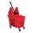 MOP BUCKET AND WRINGER,RED,DOWN PRE