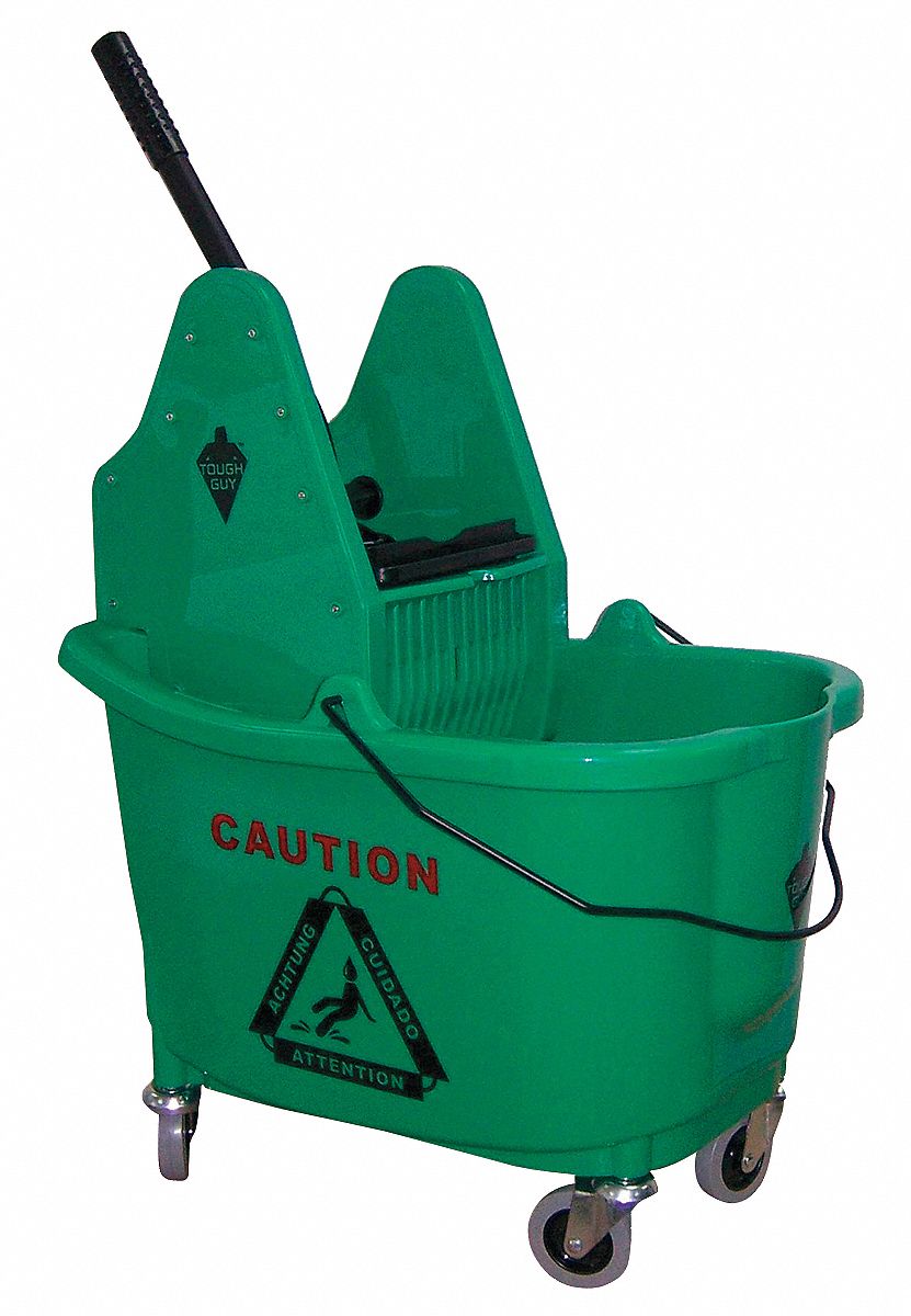 5CJK3 - D8085 Mop Bucket and Wringer 8-3/4 gal. Green