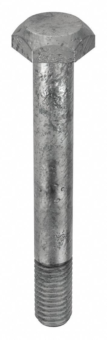 Structural Bolt: Steel, A325 Type 1, Hot Dipped Galvanized, 5/8"-11 Thread Size, 3 3/4 in lg, 400 PK