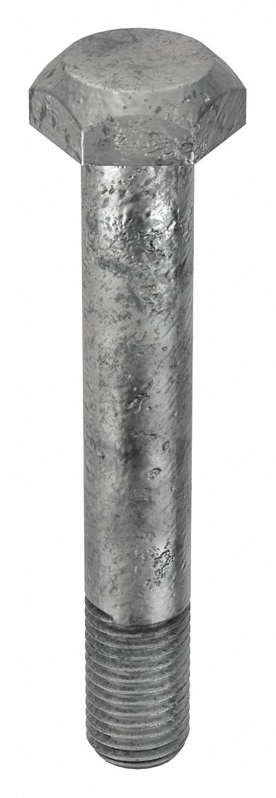 Structural Bolt: Steel, A325 Type 1, Hot Dipped Galvanized, 7/8"-9 Thread Size, 5 3/4 in lg, 100 PK