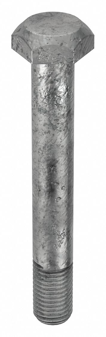 Structural Bolt: Steel, A325 Type 1, Hot Dipped Galvanized, 3/4"-10 Thread Size, 5 3/4 in lg, 5 PK