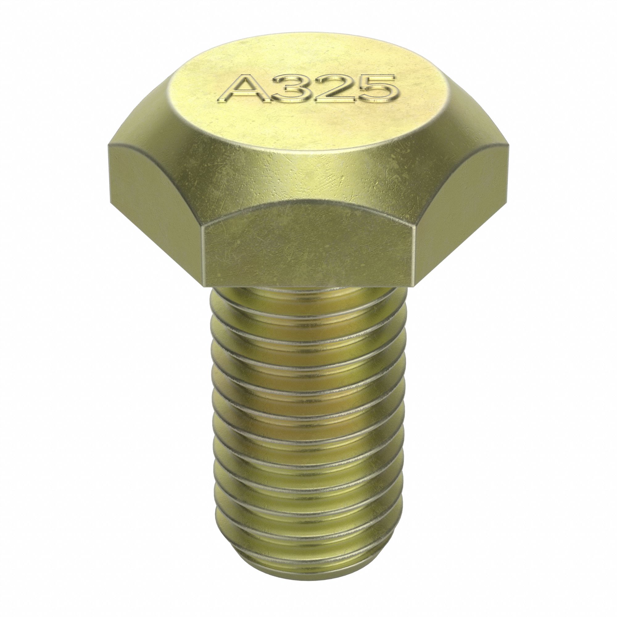 Structural Bolt: Steel, A325 Type 1, Zinc Yellow, 5/8"-11 Thread Size, 1 1/4 in lg, 1, 200 PK