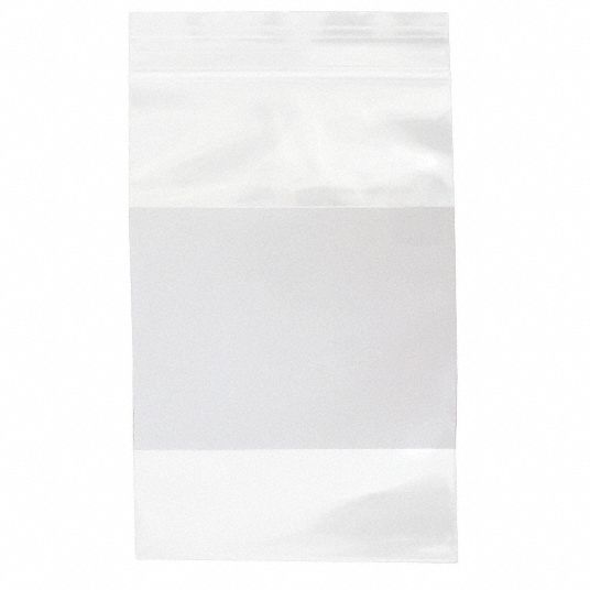 4 mil Thick, 4 in Wd, Reclosable Poly Bag - 5CNW7|5CNW7 - Grainger