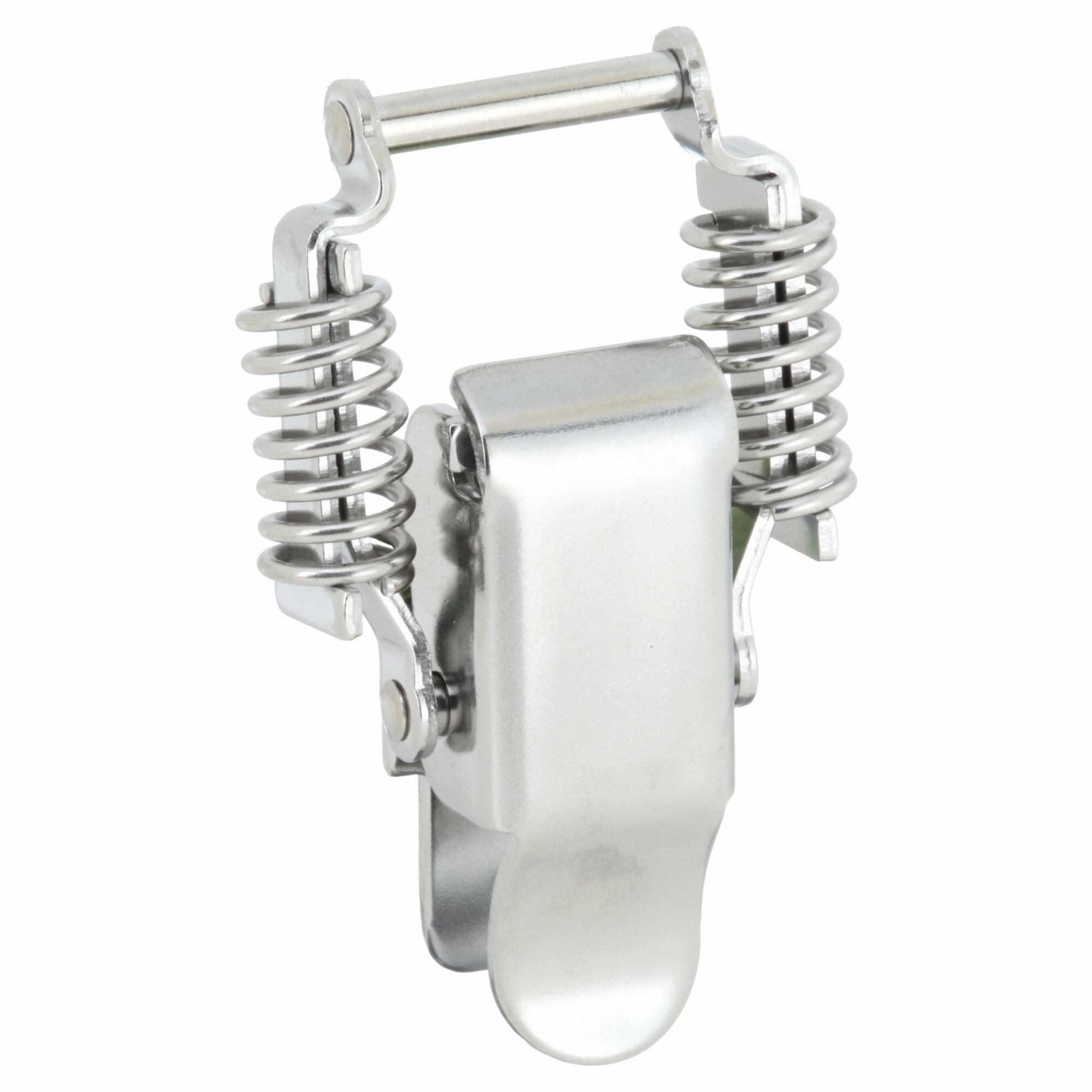 Door Latch: Stainless Steel, 2 11/16 in Dp, 1/2 in Ht, 1 7/16 in Wd